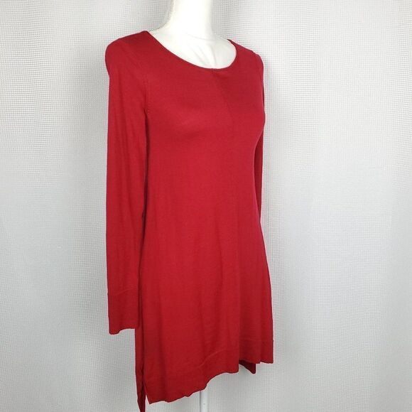 Eileen Fisher Red Merino Wool Tunic - Picture 4 of 10